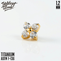 Накрутка Мили золото 1.2 мм